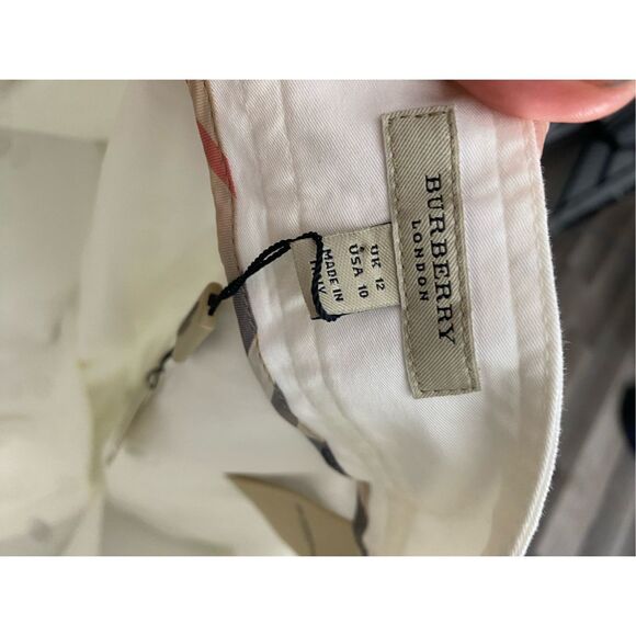 Burberry London NWT Natasha Wide Leg Cotton Blend Pants, Size 10, MSRP $1650 - Picture 10 of 12